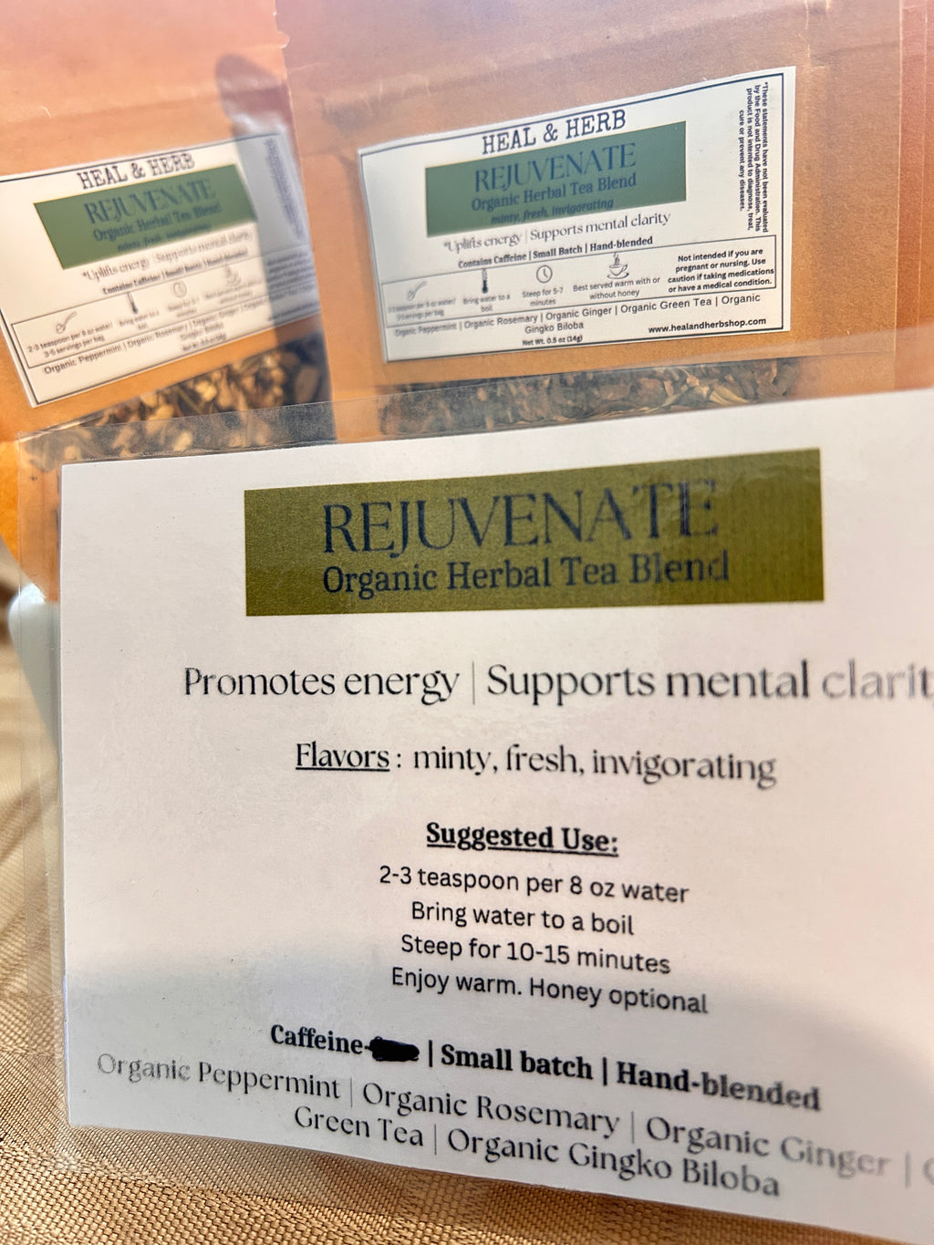 Herbal Tea - Replenish  Rejuvenate