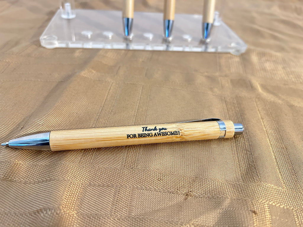 Grads and Dads - Bamboo custom pens with an inspirational message