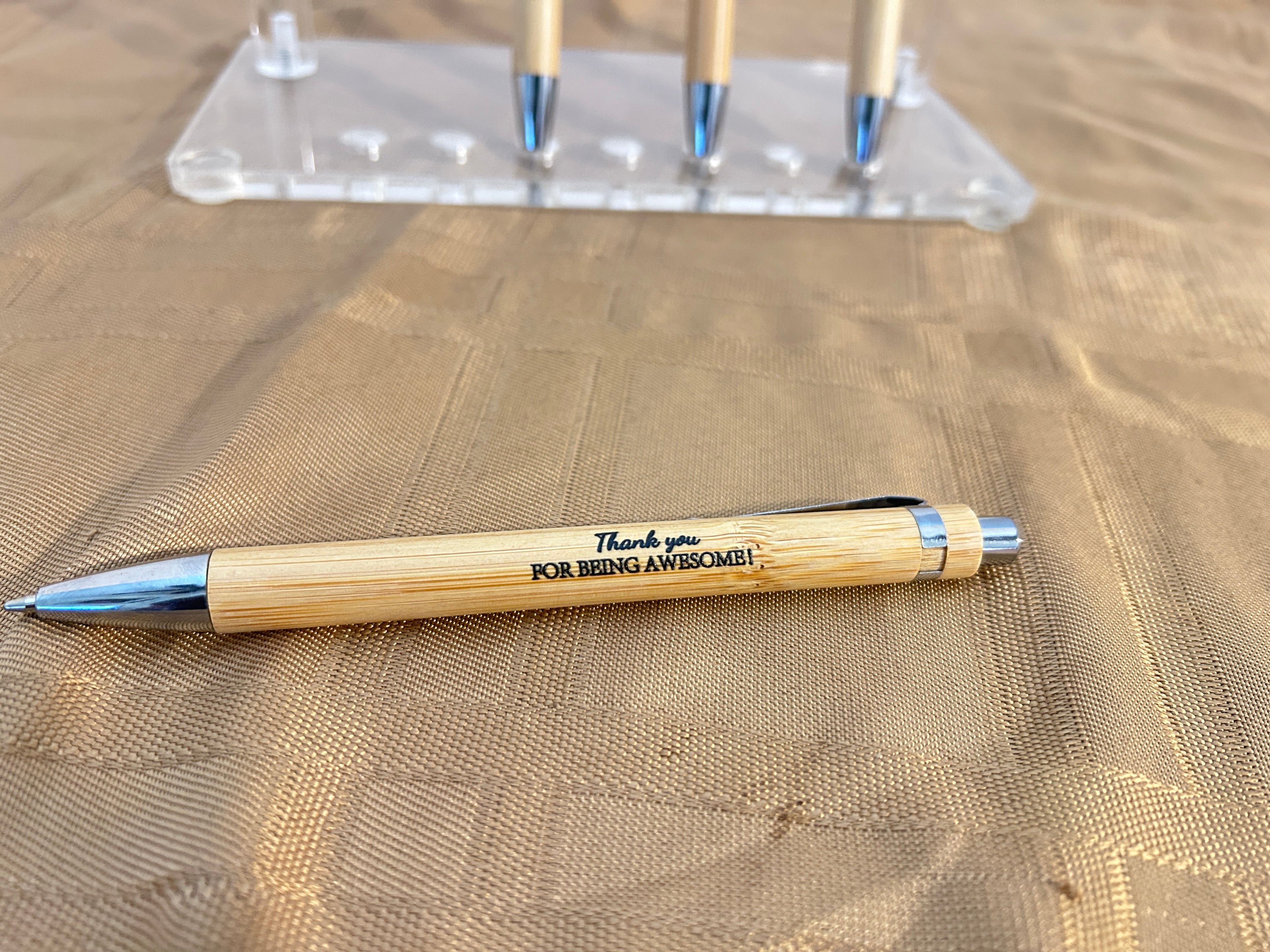 Grads and Dads - Bamboo custom pens with an inspirational message